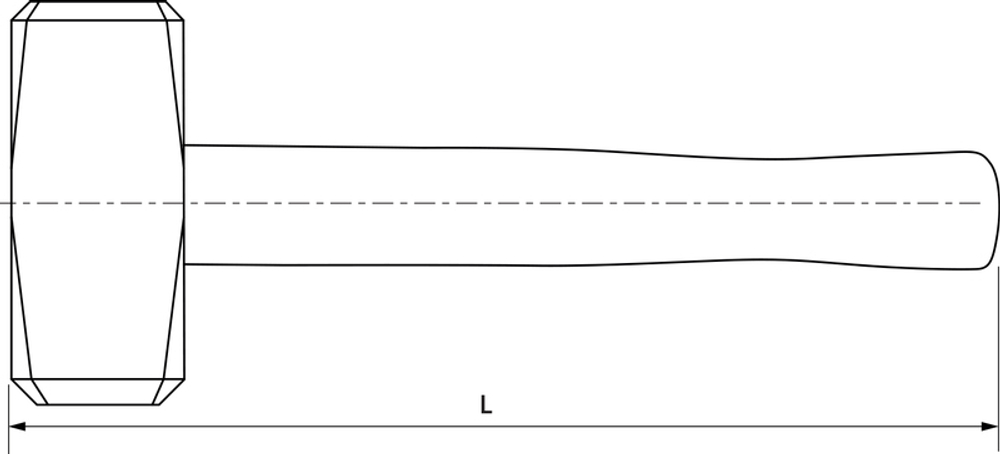 WSH125 Кувалда с деревянной рукояткой, 1.25 кг.