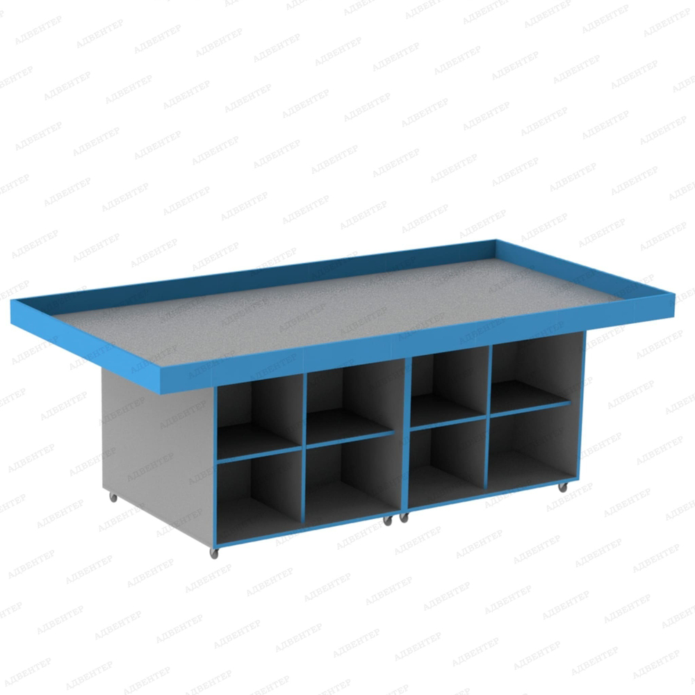Стол для соревнований и занятий по робототехнике на колёсах с открытыми ячейками СТАНДАРТ