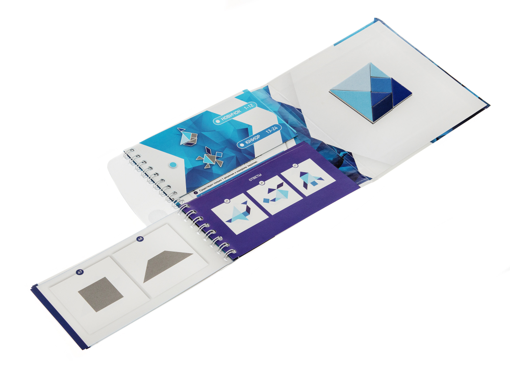 Игра магнитная головоломка Танграм Квадрат