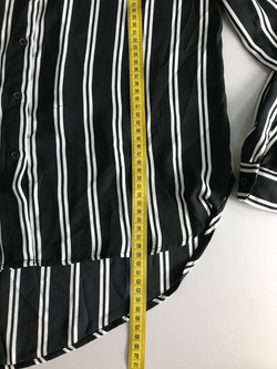 Блузка H&M в полоску, маркировка 36, визуально на 42 размер