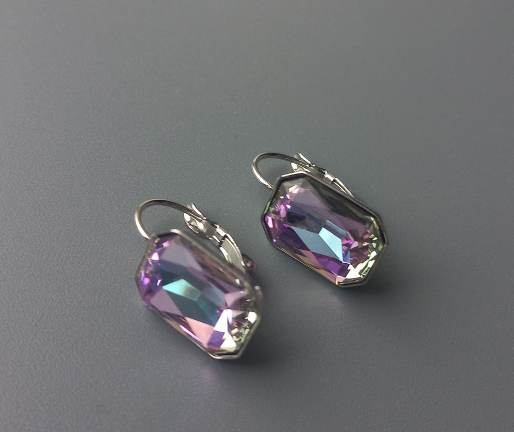 Коннектор сталь, под вклейку, для кристалла 10×14мм, штучно