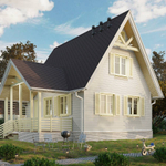 Сайдинг Docke Premium Брус D6S PSBR-1044 Пломбир 3600 мм