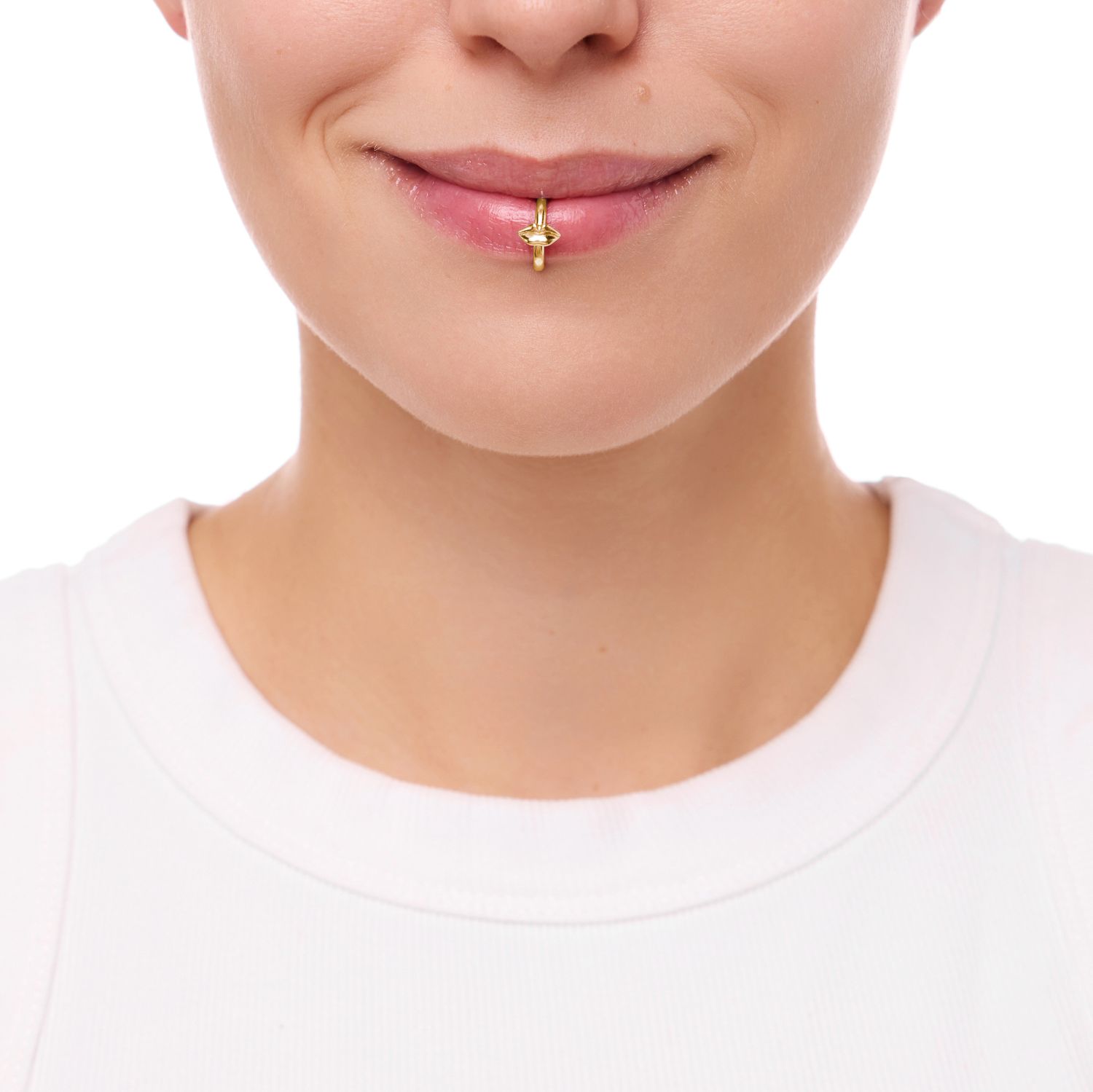 Кафф на губы Поцелуй Меня Нежно – Золото