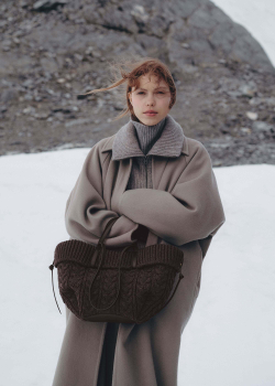 POLENE СУМКА CYME MINI, КОРИЧНЕВЫЙ