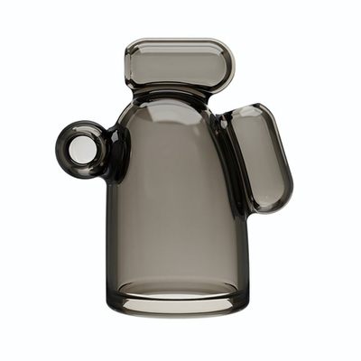 Дымчатая насадка-мастурбатор с вибрацией Vibrating Crystal Cap I (Цвет: дымчатый)