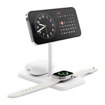 Зарядная станция MagSafe Twelve South HiRise 3 Deluxe для iPhone, Apple Watch и AirPods (Qi2) Беспроводная зарядка: Qi 15 Вт, Qi 7,5 Вт, магнитное крепление для быстрой зарядки Apple Watch (Qi 5 Вт). Проводная зарядка: нет. Сертификации MFi и Qi2. Отсутст