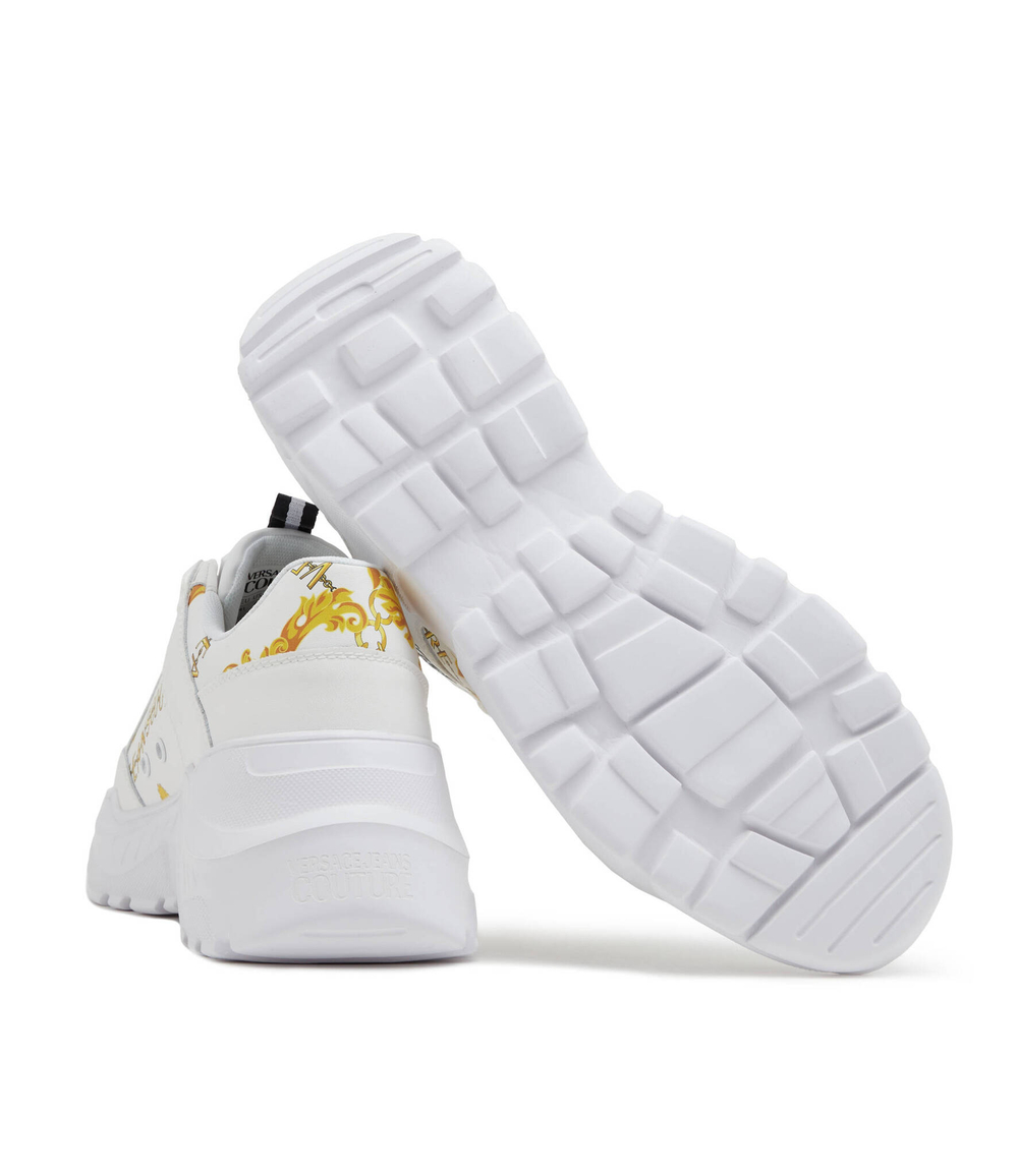 Кожаные кроссовки Versace Jeans Couture - белый(75YA3SC2ZP324)