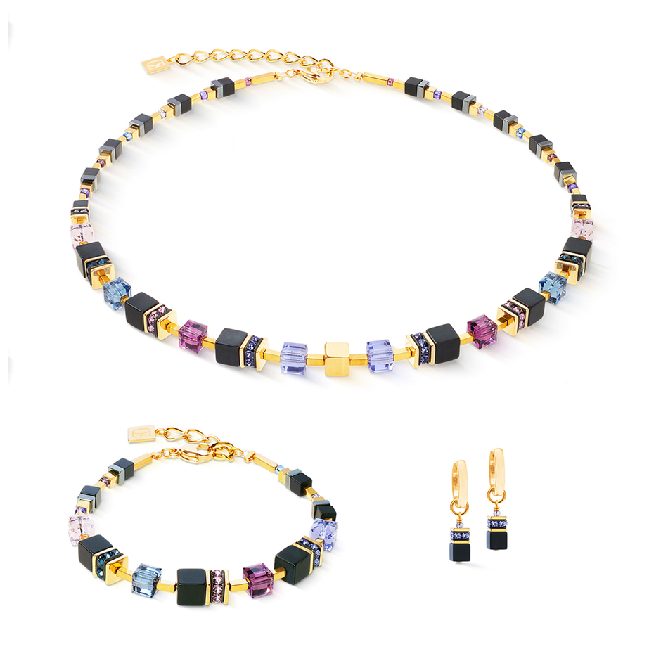 Колье Coeur de Lion Black-Purple 3043/10-1308