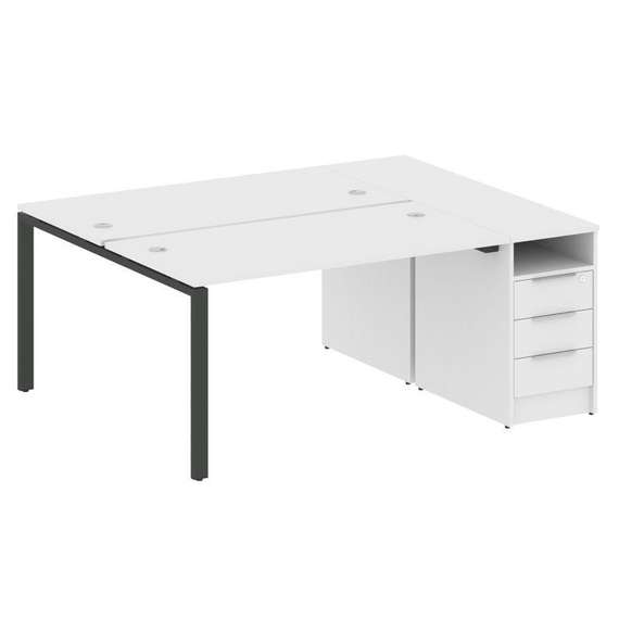 Метал Систем Рабочая станция с тумбой на П-образном м/к БП.РС-СТП-2.3