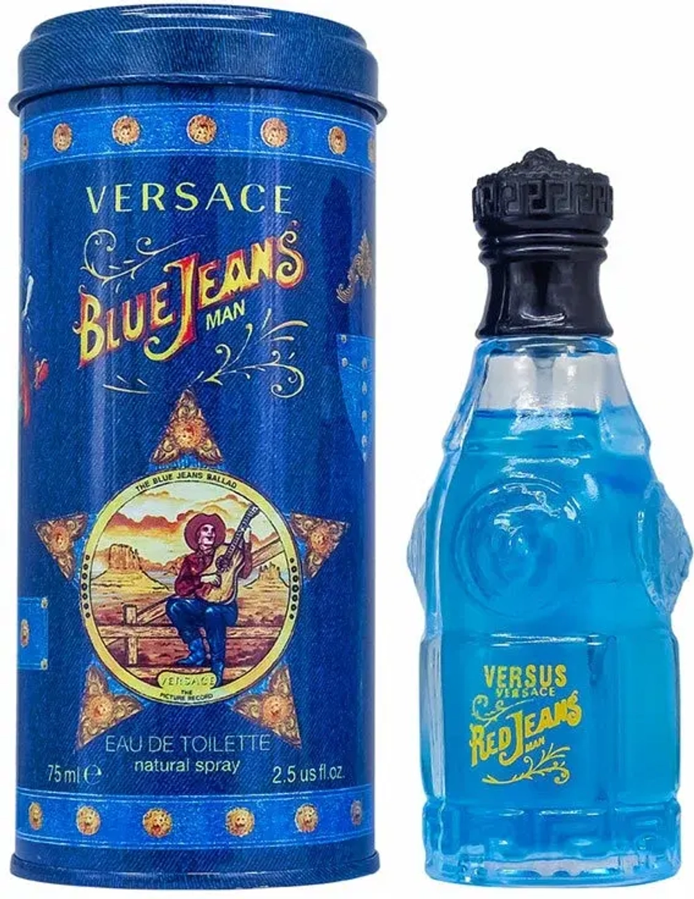 Versace туалетная вода Blue Jeans, 75 мл, 90 г