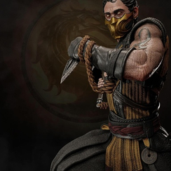 Scorpion on flame - Mortal Kombat