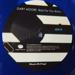 Винтажная виниловая пластинка LP Gary Moore Bad For You Baby (EU 2017) (Blue Vinyl)