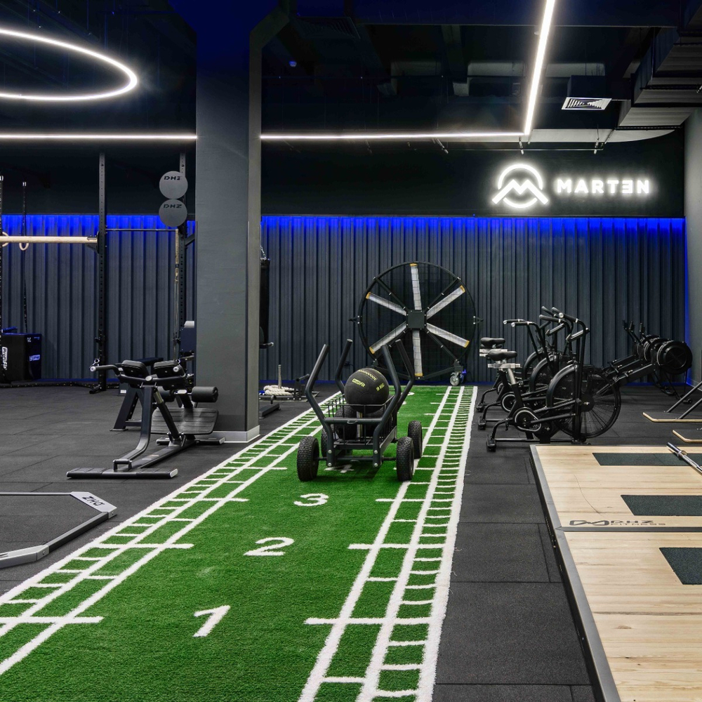 Искусственный газон (трава) для функционального тренинга с разметкой 2x10 TANGEN