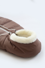 Конверт зимний для новорожденного - Норка (коричневый)