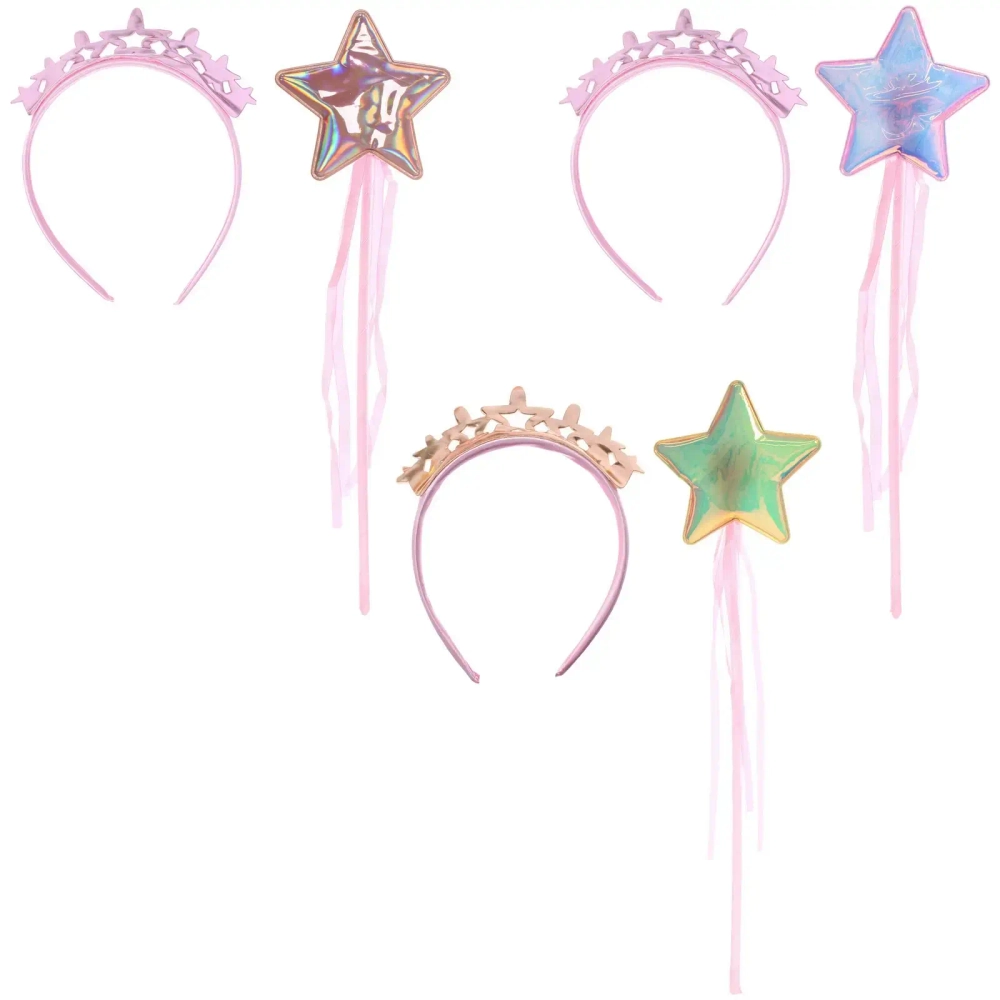 Набор карнавальный «Волшебный шик» (ободок, палочка), микс