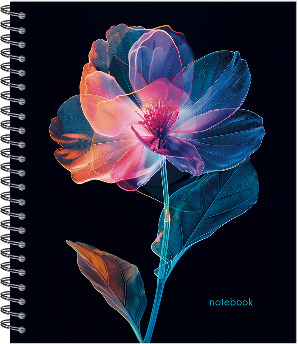 Тетрадь общая 96л.,  "Цветы"