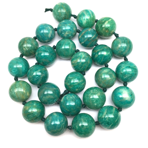 Амазонит 14 мм, бусины - шарики