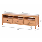 Тумба под ТВ Хемнэс Hemnes/ Кымор, 183х47х57 см, светло-коричневый