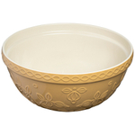 Миска бежевого цвета с рельефным узором Ягоды Тайги из коллекции russian north, 2,5 л