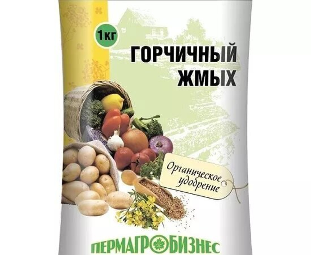 Жмых горчичный 1кг от проволочника, кротов Пермагробизнес