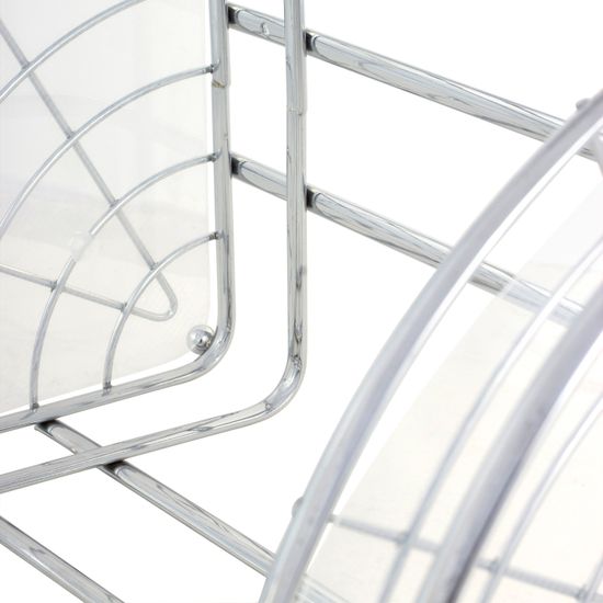 Полка для ванной 2-ярусная угловая Besser BS 0439D (23х17,5х34,5 см) из хромированной стали