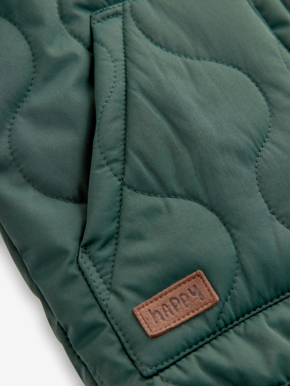Куртка стеганая с флисовой подкладкой Next Q56-469, Зеленый