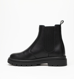 Челси женские натуральная кожа с байкой, черные