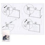 Доска пробковая с текстильным покрытием 90*120, Brauberg, алюминиевая рамка, цвет синий