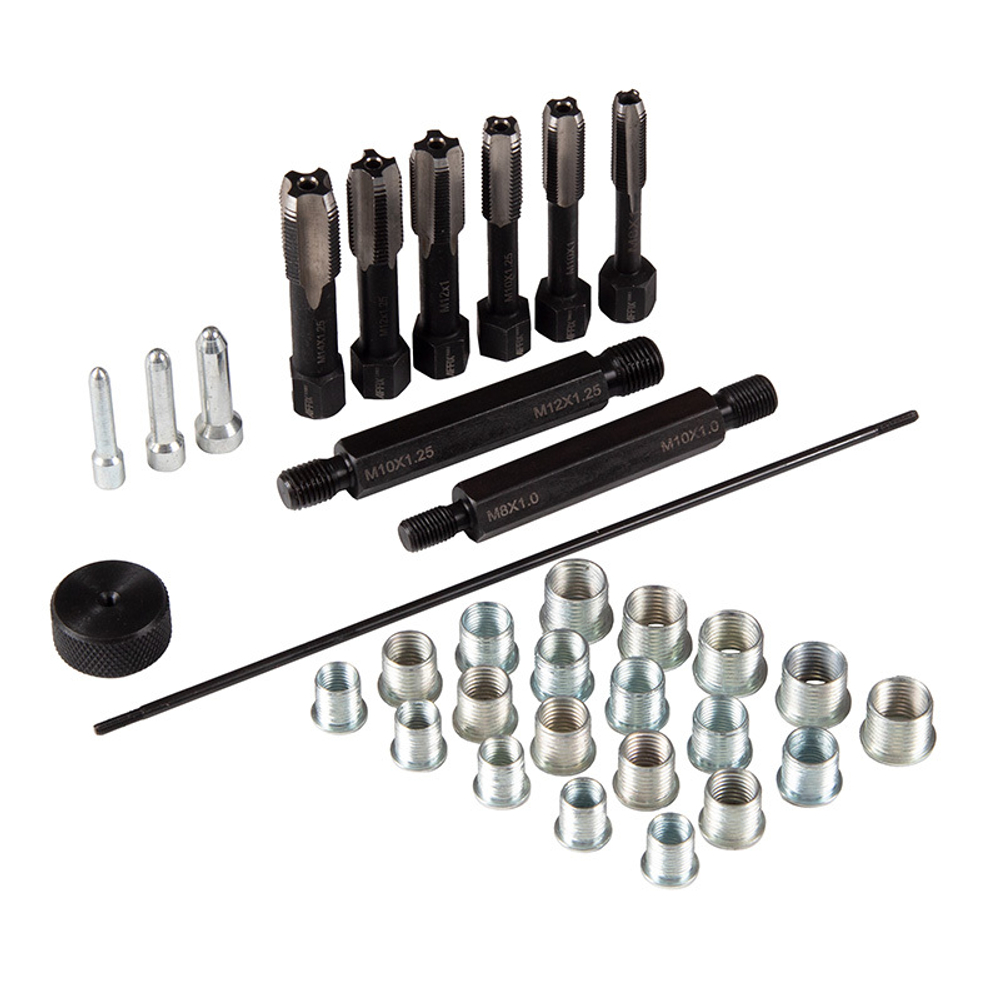 AFFIX (AF10312033C) Набор для восстановления резьбы свечей накаливания, 33 предмета, кейс