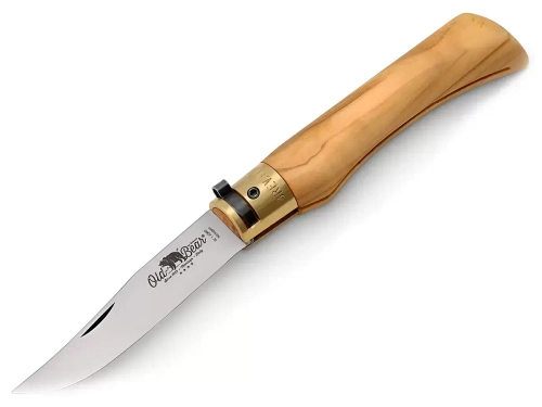 Нож складной Old Bear Classical Olive L, сталь 420, Satin, оливковое дерево