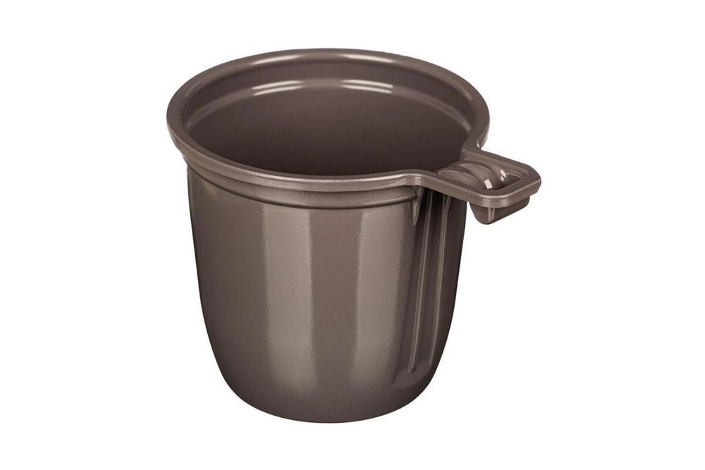 Чашка коф 200мл КОРИЧНЕВАЯ (50/1500) УПАКС