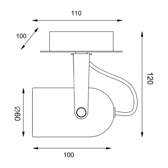 Спот Vele Luce Luigi VL8055S01