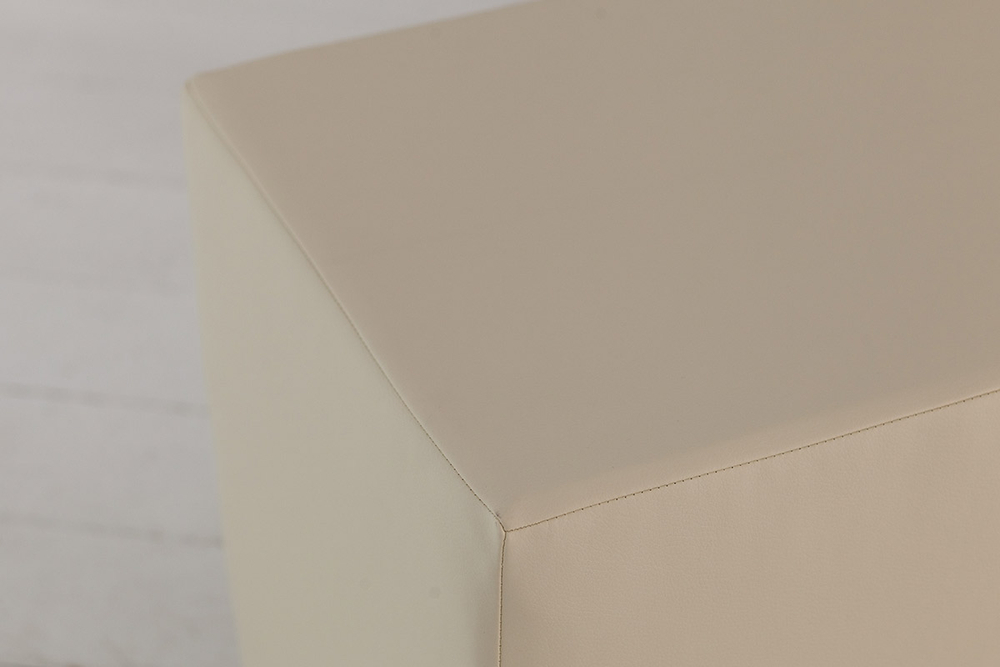 Пуф Валенсия Светло-Бежевый ЭкоКожа