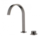 01112-Q Смеситель на борт раковины (2-отв,ГРАФИТ)  GANZER (10/1шт)