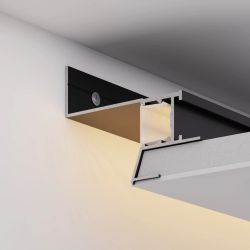 Профиль СEIL-S18-SHADOW-SIDE-3000 BLACK (Arlight, Алюминий) 047639