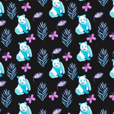 Бесшовный принт тропический