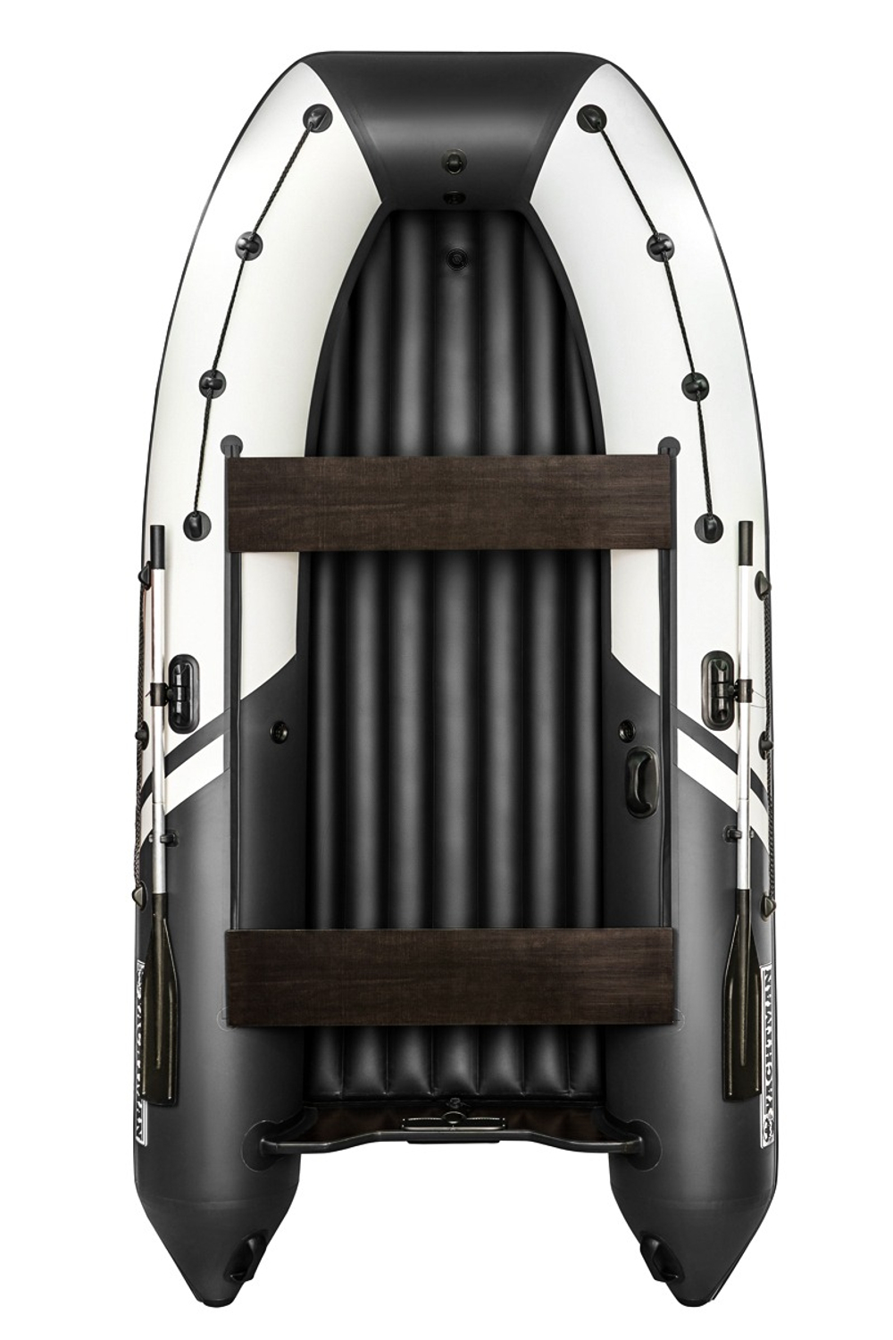 YACHTMAN-340 НДНД (Яхтман) белый-черный (лодка ПВХ нднд под мотор с усилением)