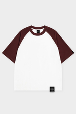 Футболка SHMOT "REGLAN DELUXE COMBO" Бордовый