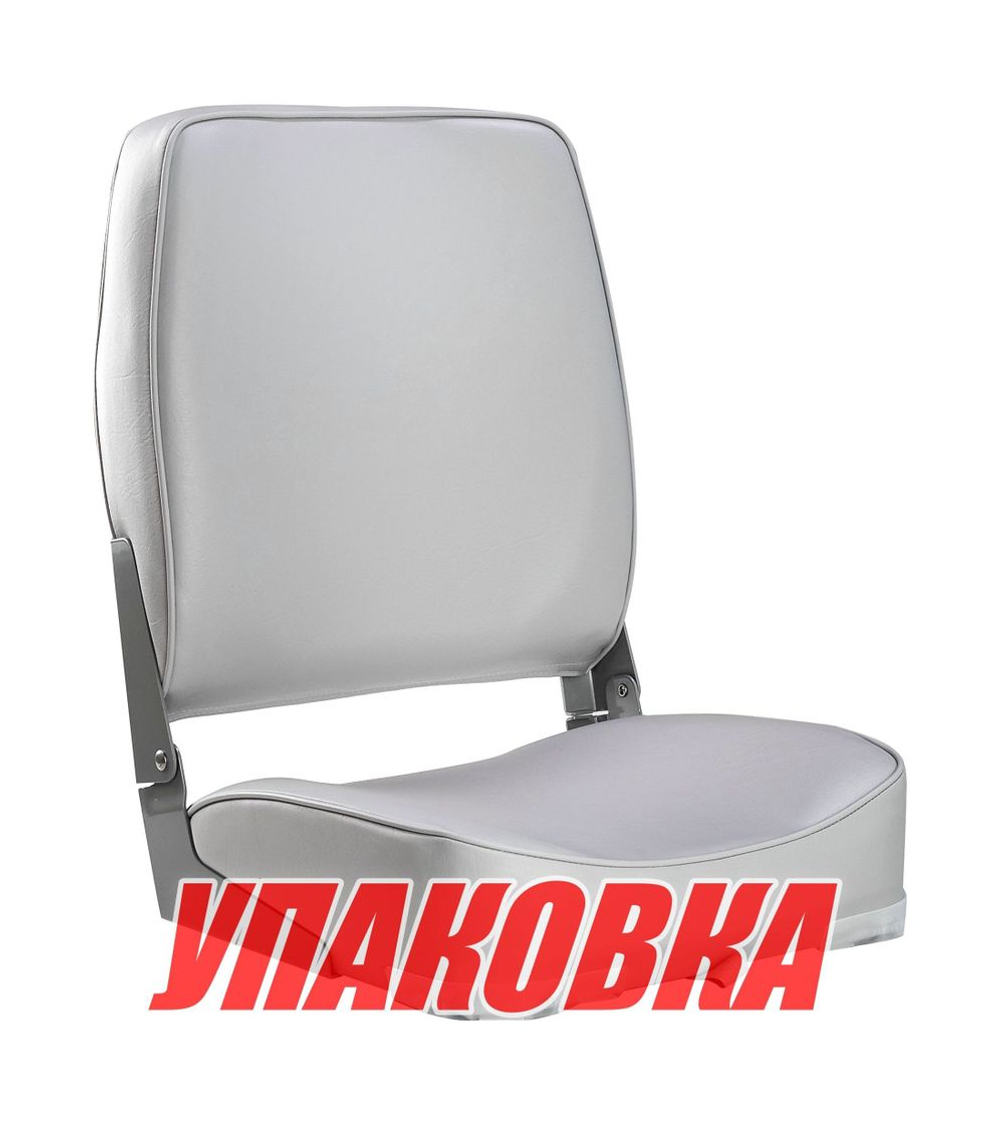 Кресло для катера (яхты) мягкое складное, высокая спинка, обивка винил, цвет серый, Marine Rocket (упаковка из 4 шт.) (75127G-MR_pkg_4)