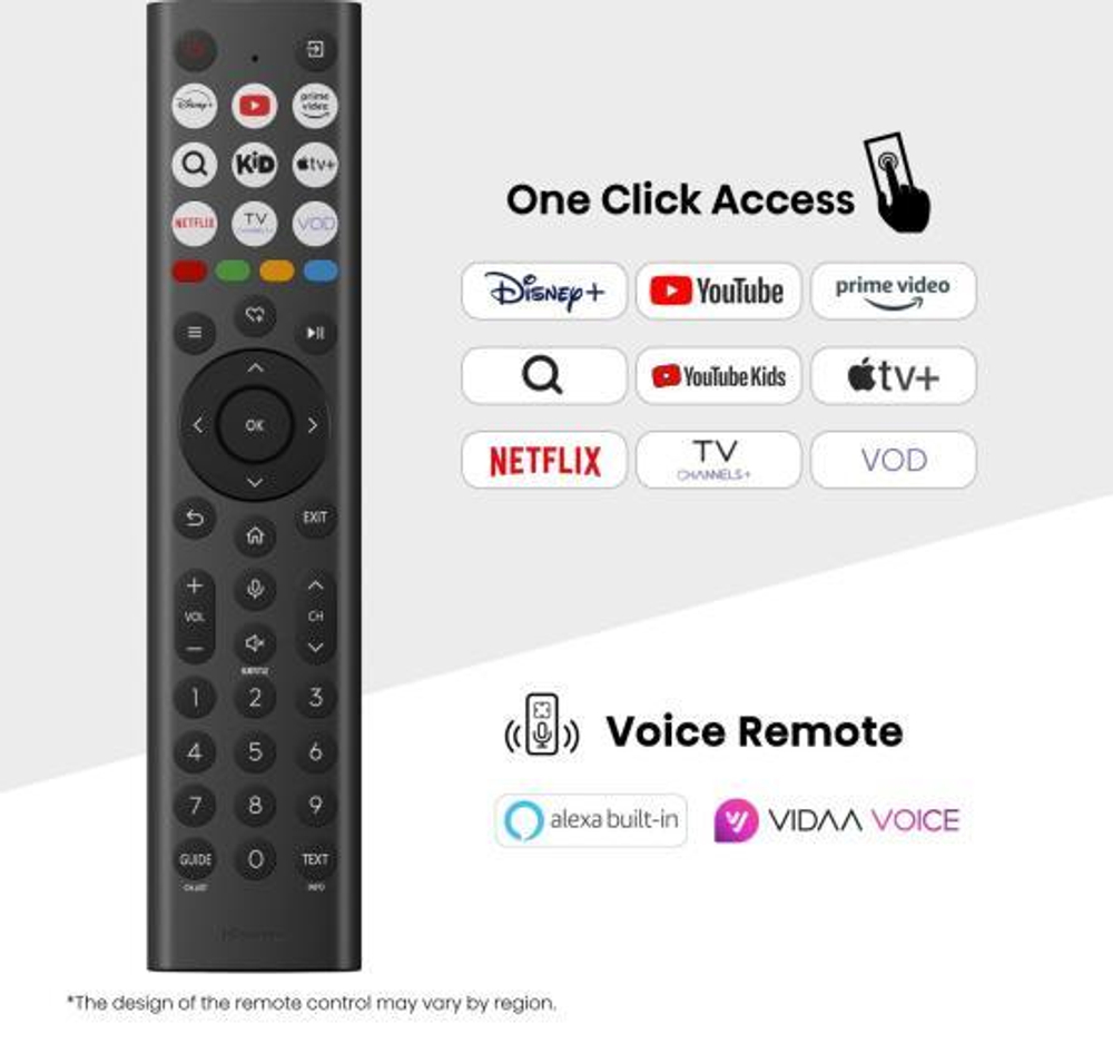 Телевизор QLED Hisense 55" 55U7Q темно-серый 4K Ultra HD 120Hz DVB-T DVB-T2 DVB-C DVB-S DVB-S2 USB WiFi Smart TV