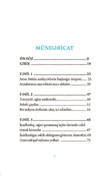 5 əsas prinsip “DÜŞÜN VƏ VARLAN” Uğur beyində başlar