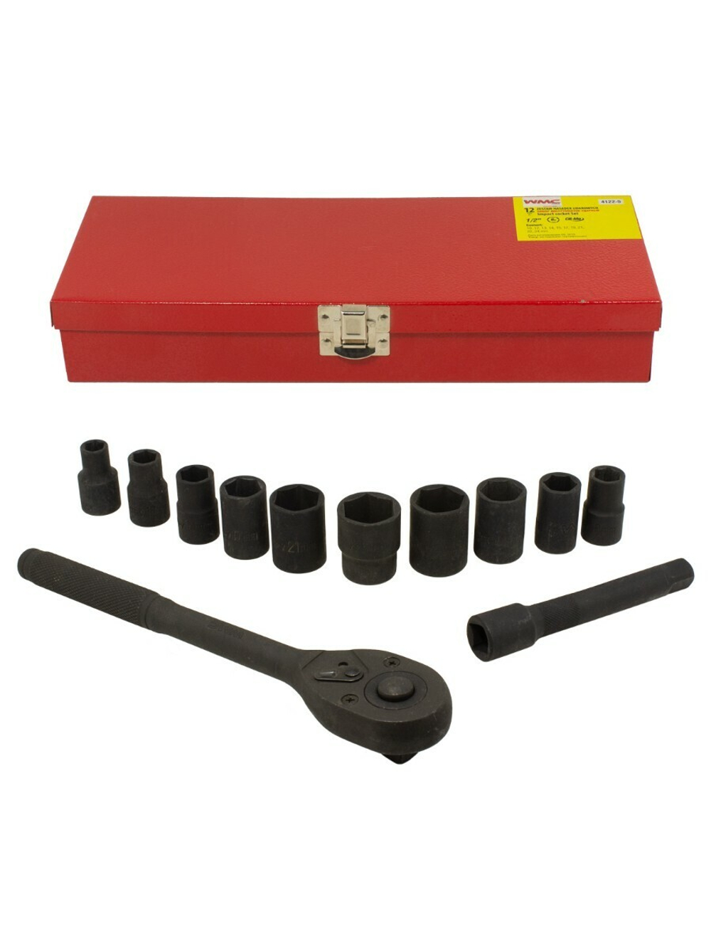Набор инструментов ударных 12пр. 1/2''(6гр.)(10-24мм) WMC TOOLS WMC-4122-5