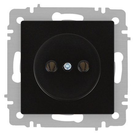 Розетка Intro Accent 6-201-05 2P 16А-250В IP20 СУ AL/CU антрацит