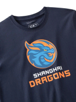 Футболка синяя с логотипом ХК "Шанхайские Драконы" (ТМ Atributika&Club)