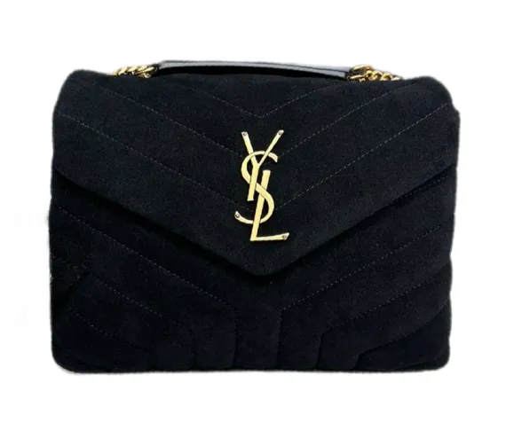 Маленькая сумка на плечо Saint Laurent Loulou черный