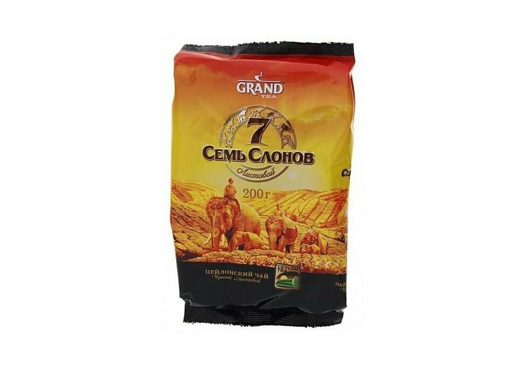 Гранд Чай Семь Слонов МлЛист м/у 200гр/15
