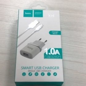СЗУ USB Hoco C11 (5W, кабель MicroUSB) Белый