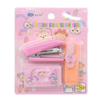 Канцелярский набор Basir с цветным текстовыделителем, степлером и скобами, серия "Заяц", ассорти