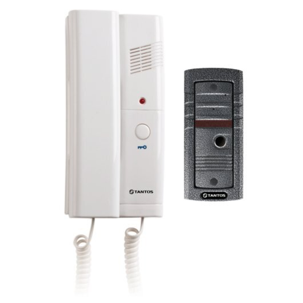 TS-203Kit. Комплект аудиодомофона. Вызывная панель, аудиотрубка, накладной или врезной
