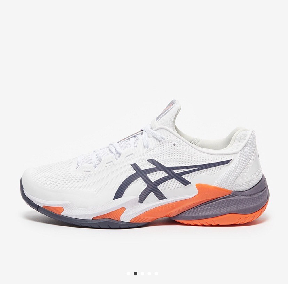 ASICS, COURT FF 3, WHITE/GREYISH PURPLEI, MEN, US 9,5 /EUR 43,5 /UK 8,5 /СМ 27,5
